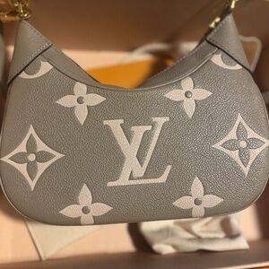 Louis Vuitton Bagatelle NM Beige Empreinte Monogram Giant Hobo Bag